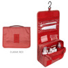 Classic red - Pattern travel hanging toiletry pouch bag