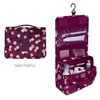 Daisy purple - Pattern travel hanging toiletry pouch bag