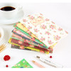 Blooming flower pattern lined notebook small 