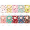 Colors of Blooming flower pattern lined notebook small 