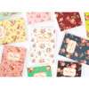 Blooming flower pattern lined notebook small 