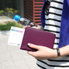 Classy plain RFID blocking mini passport case