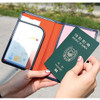 Classy plain RFID blocking mini passport case