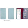 Pistachio blue - Classy plain RFID blocking long passport case