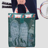 Sparkle green - Coated mesh handy tote bag pouch