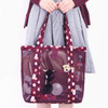 Sparkle purple - Coated mesh tote shoulder bag