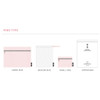 Pink - Mesh travel zipper pouch set