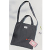 Deep gray - Wish blossom mind free shoulder tote