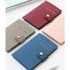 Snap button RFID blocking passport case