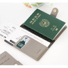 Snap button RFID blocking passport case