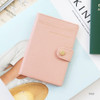Pink - Snap button RFID blocking passport case