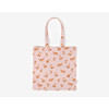 Winter fox pattern oxford eco tote bag