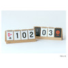 Natural - Wirebound flip perpetual desk calendar