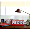 Wirebound flip perpetual desk calendar