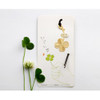 Four-leaf clover gold plated bookmark