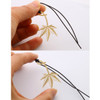 Maple leaf gold plated bookmark
