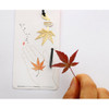 Maple leaf gold plated bookmark