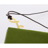 Leaves gold plated bookmark