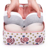 Pattern travel pouch bag for underwear and bra