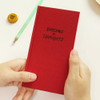 Red - Dream and thought small plain notebook