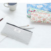 Heimish pattern long zipper pouch