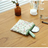 Azalea - Heimish pattern flat small zipper pouch