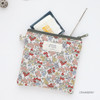 Strawberry - Heimish pattern flat small zipper pouch