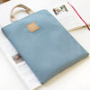 Indi blue - Basic zip around file pouch bag A4 ver.2