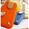 Handmade pony iPhone leather case pouch - orange