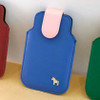 Handmade pony iPhone leather case pouch - royal blue