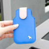 Handmade pony iPhone leather case pouch - royal blue