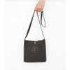 Charcoal - Linen 6 eco crossbody shoulder bag