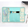 Mint - World map pattern roll pencil case