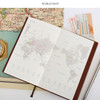 World map - 2016 The basic undated slim diary