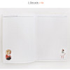 Free note - Indigo Alice illustration undated monthly diary