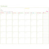Monthly plan - 2016 Breezy windy pattern undated weekly diary