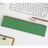 Green - Desk wirebound grid memo pad planner