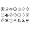 Pack of 48 stickers - Nacoo Black Circle Sticker Pack with Tin Case