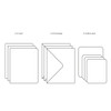 3 cards, 3 envelops and 3 small cards - Nacoo Salut Illustration Card Set
