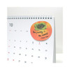 Persimmon sticky memo notes