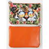 Flower and tiger - Fashionable animal zipper pouch