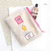 Ivory - Brunch brother cute square zipper pouch