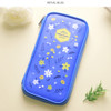 Royal blue - Little forest zip around pencil pouch
