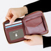 Burgundy - Ghost pop zip around small wallet ver.2 