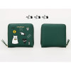 Green - Ghost pop zip around small wallet ver.2 