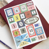 Stamp illustration deco sticker set