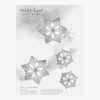 Snow flower transparent sticky memo notes Large 