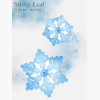 Snow flower transparent sticky memo (Blue)