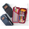 Multi pocket zip around pencil pouch 