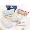 Willow story pattern big zipper pencil case